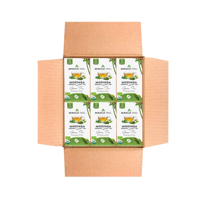 Organic Moringa Tea - Green Tea - Decaffeinated Herbal Tea