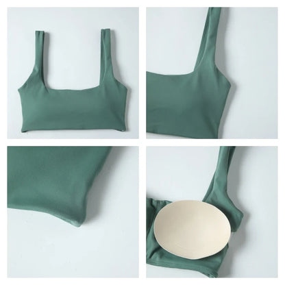 Hearuisavy Summer High Quality Sports Bra Push Up High Impact Gym Underwear Women Breathable Yoga Clothes Fitness Workout Top
