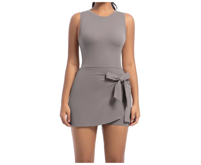 New Short Sports Jumpsuit Gym Set Women Yoga Clothes Workout Tennis dress One-piece Playsuit Yoga Suit Female Outdoor Bodysuits