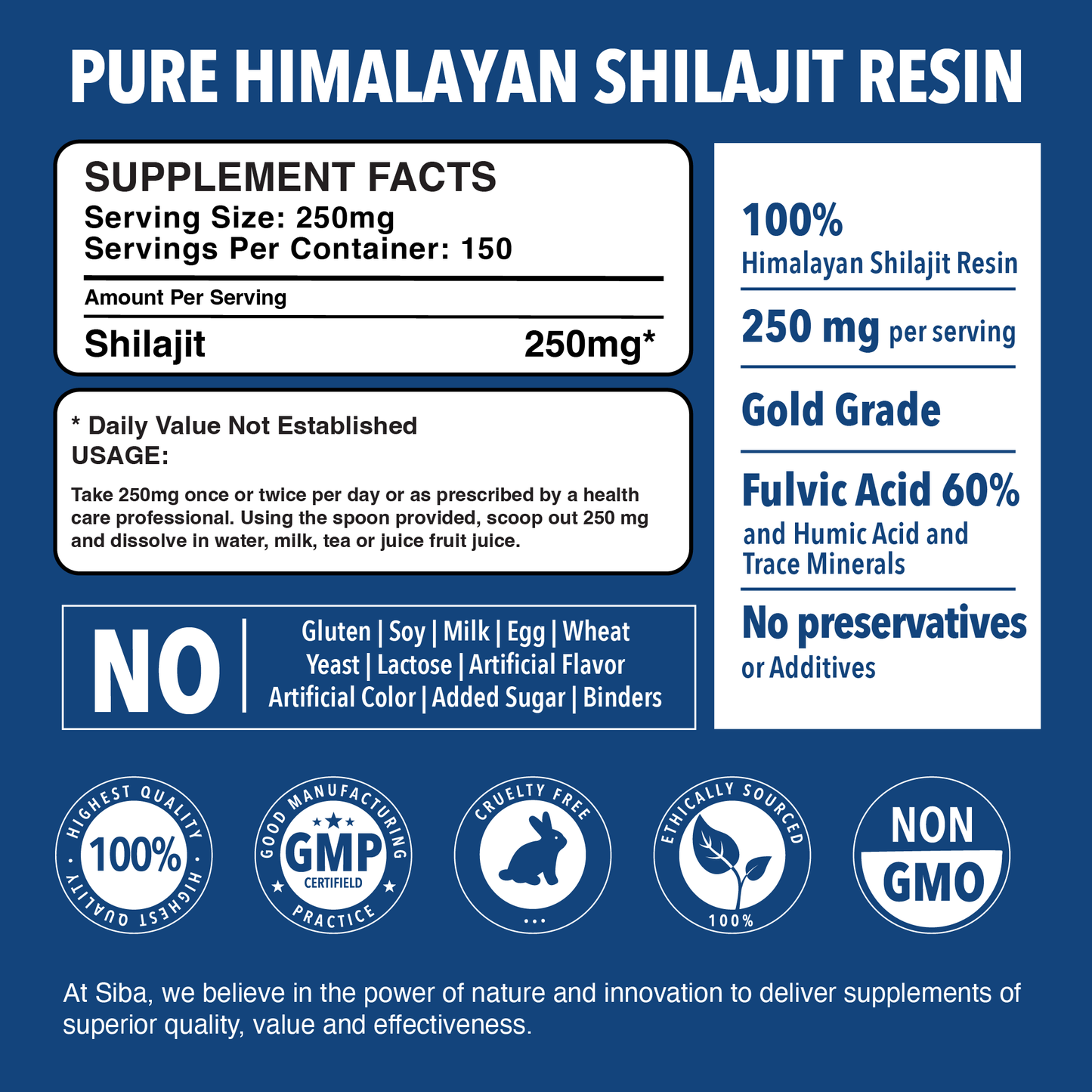 SIBA Himalayan Shilajit Resin – Pure Mineral Extract