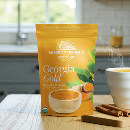 Georgia Gold Fermented Turmeric Powder – Certified Lead-Free, Enhanced Bioavailability