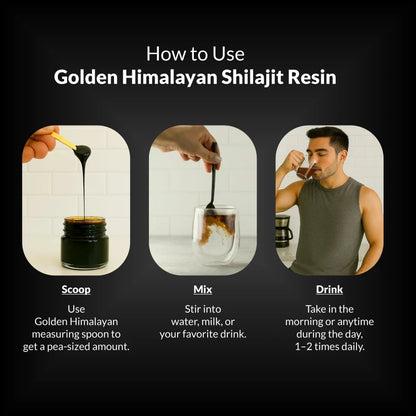 Pure Himalayan Shilajit Resin Gold Grade