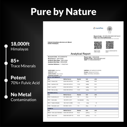 Pure Himalayan Shilajit Resin Gold Grade