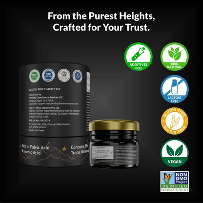 Pure Himalayan Shilajit Resin Gold Grade
