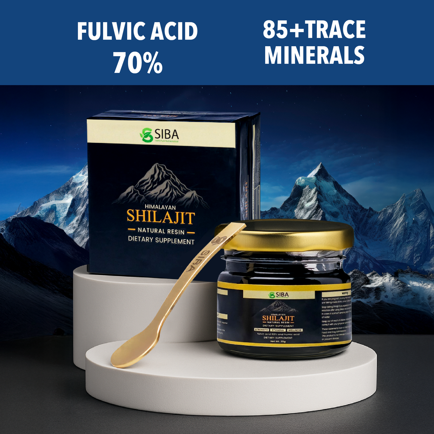 SIBA Himalayan Shilajit Resin – Pure Mineral Extract